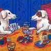 Gambling Dogs Art paint by number
