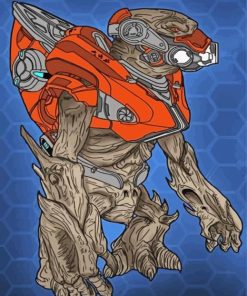 Grunt Halo Art paint by numbers