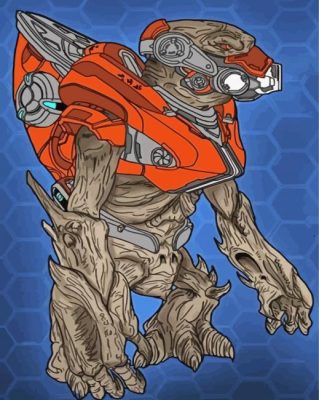 Grunt Halo Art paint by numbers