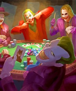 Joker Playing Poker paint by number