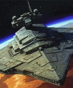 Star destroyer Ship Art paint by numbers