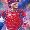 Yadier Molina Illustration paint by number