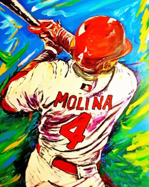 Yadier Molina paint by number