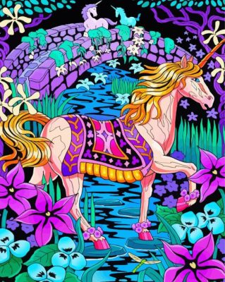 Fantastic Unicorn paint by numbers