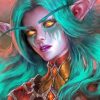 World Of Warcraft Night Elf paint by numbers