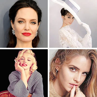actresses paint by numbers