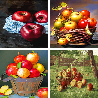 apples paint by numbers