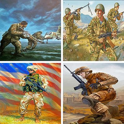 Army paint by numbers