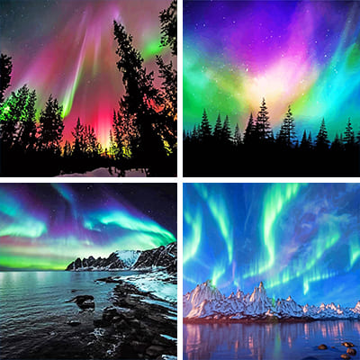 aurora paint by numbers