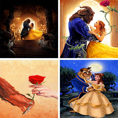 beauty and the beast paint by numbers