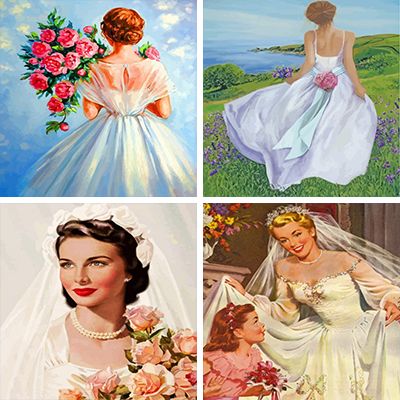 brides paint by numbers