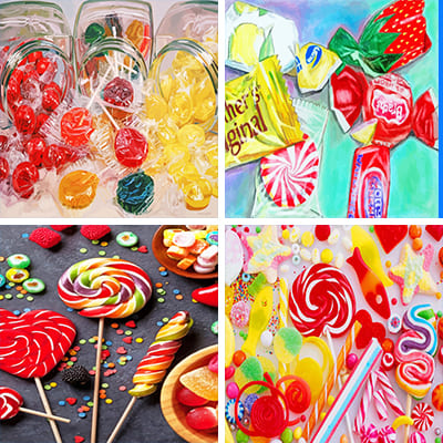 candies paint by numbers