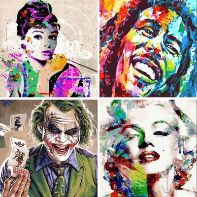 celebrities paint by numbers