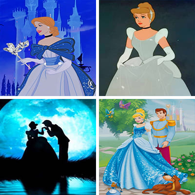 cinderella paint by numbers