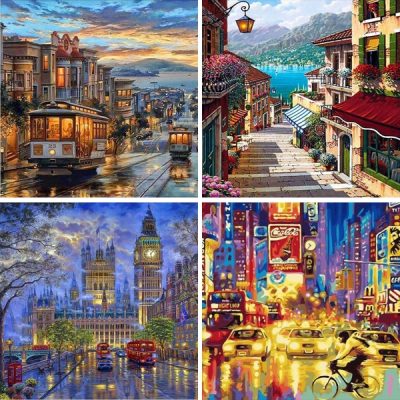 cities paint by numbers