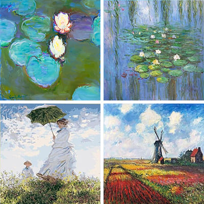 claud monet paint by numbers