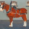 Clydesdale Horse paint by numbers