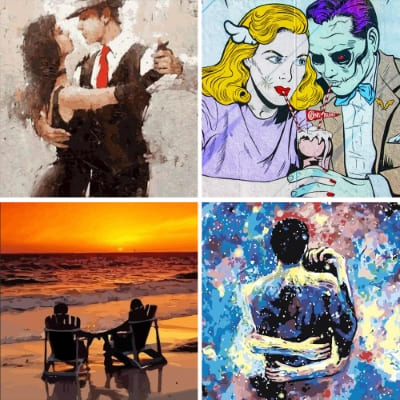 couples paint by numbers