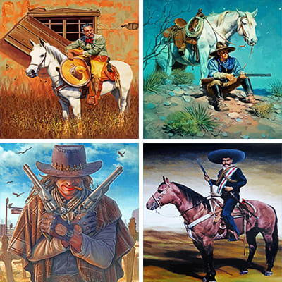 cowboys paint by numbers