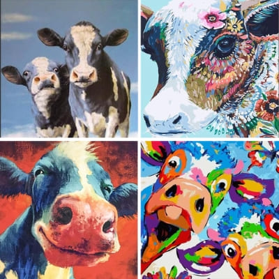 cows paint by numbers