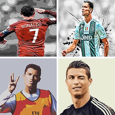 Cristiano Ronaldo Paint by numbers