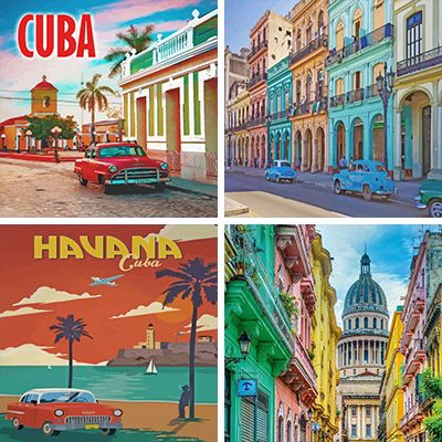 cuba paint by numbers