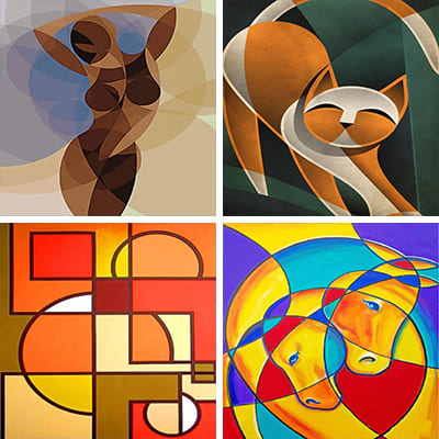 cubism paint by numbers