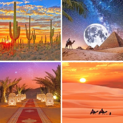 deserts paint by numbers