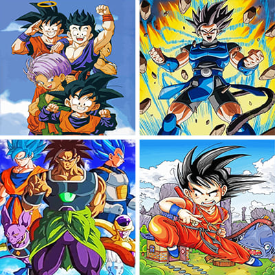 dragon ball Z Paint by numbers