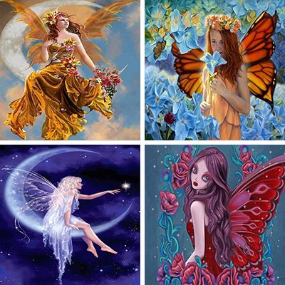 Fairies paint by numbers
