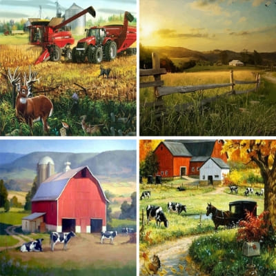 farm paint by numbers