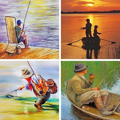 Fishers paint by numbers