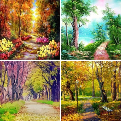 forests paint by numbers