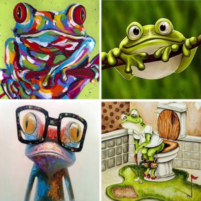 frogs paint by numbers