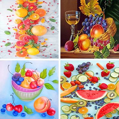 fruits paint by numbers