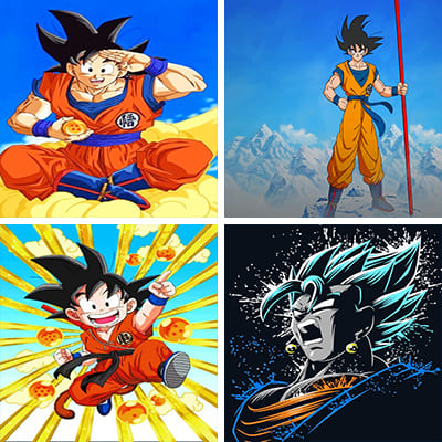 goku paint by numbers