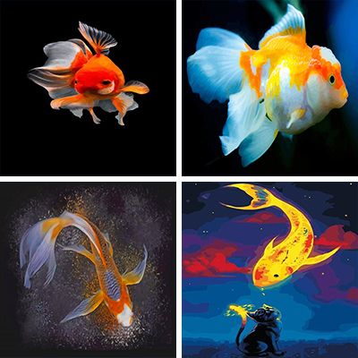 Goldfish paint by numbers