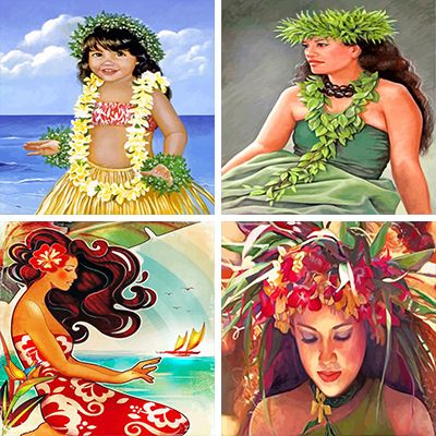 Hawaiian paint by numbers