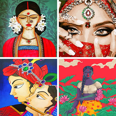 indians paint by numbers