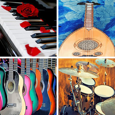 instruments paint by numbers