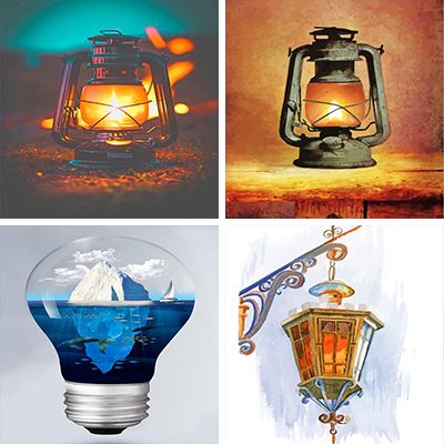lamps paint by numbers