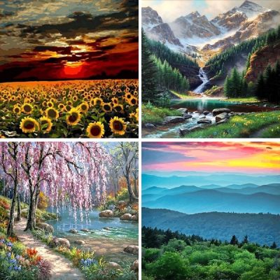 landscapes paint by numbers