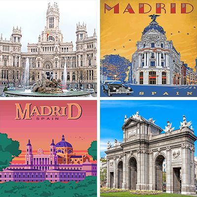Madrid paint by numbers