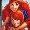 Mary Jane And Spider Man paint by number