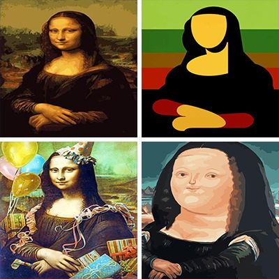 Mona Lisa paint by numbers