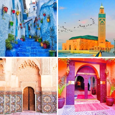 morocco paint by numbers