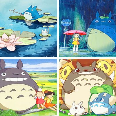 my neighbor totoro paint by numbers