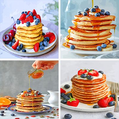 Pancakes paint by numbers