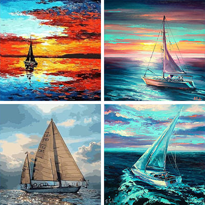 sailboat paint by numbers