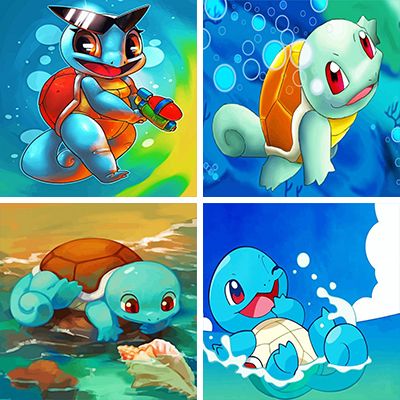 squirtle paint by numbers
